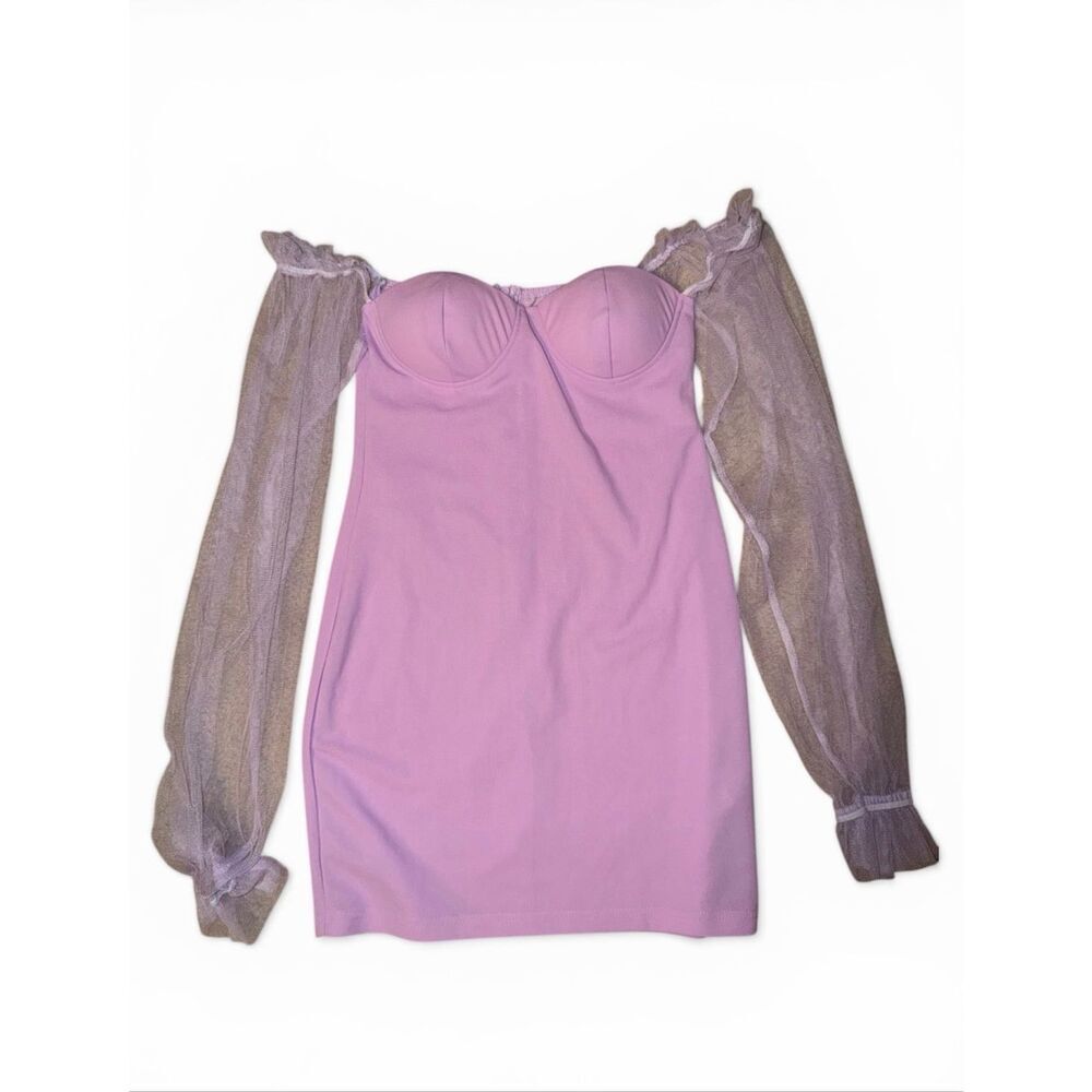 Eilly Bazar Off shoulder Pink Dress